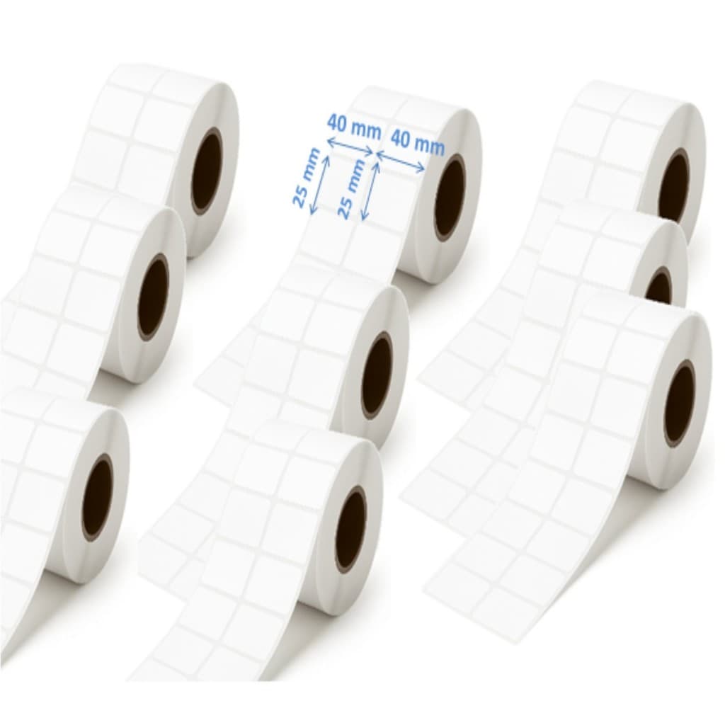 Kit 2.000etq Rolo Etiqueta Térmica 40x25 2 Coluna Zebra