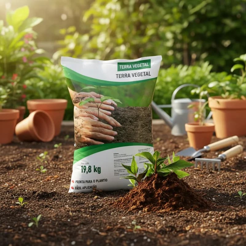 Terra Para Jardim Terra Vegetal 20 Kilos Envio Imediato
