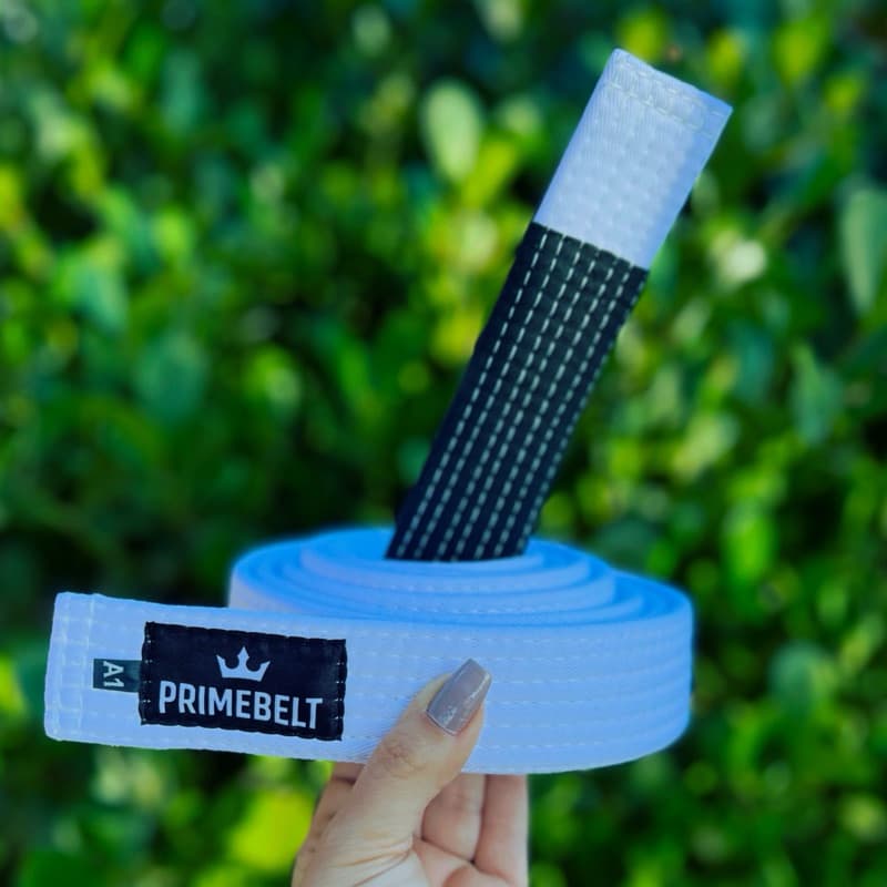 Faixa Jiu Jitsu Branca Adulto Infantil Rígida 7 Costuras