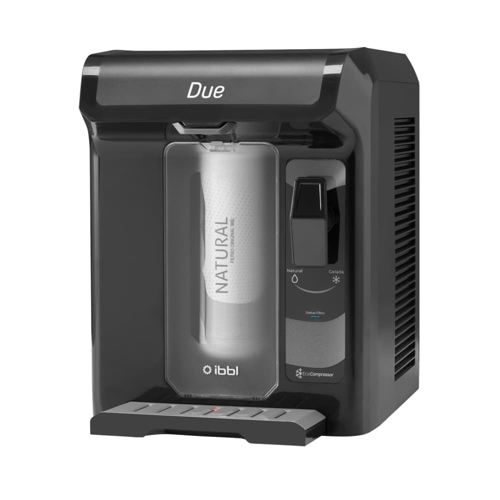 Purificador de Agua  Gelada e Natural Due de Compressor IBBL Filtro Girou Trocou Bebedouro Moderno Compacto