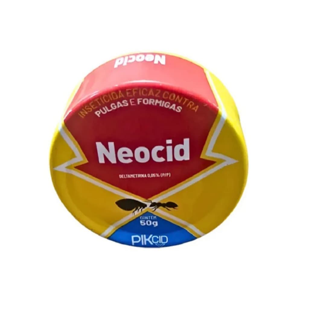 Kaocid Neocid 50g Mata Formigas, Pulgas, Piolhos e Baratas