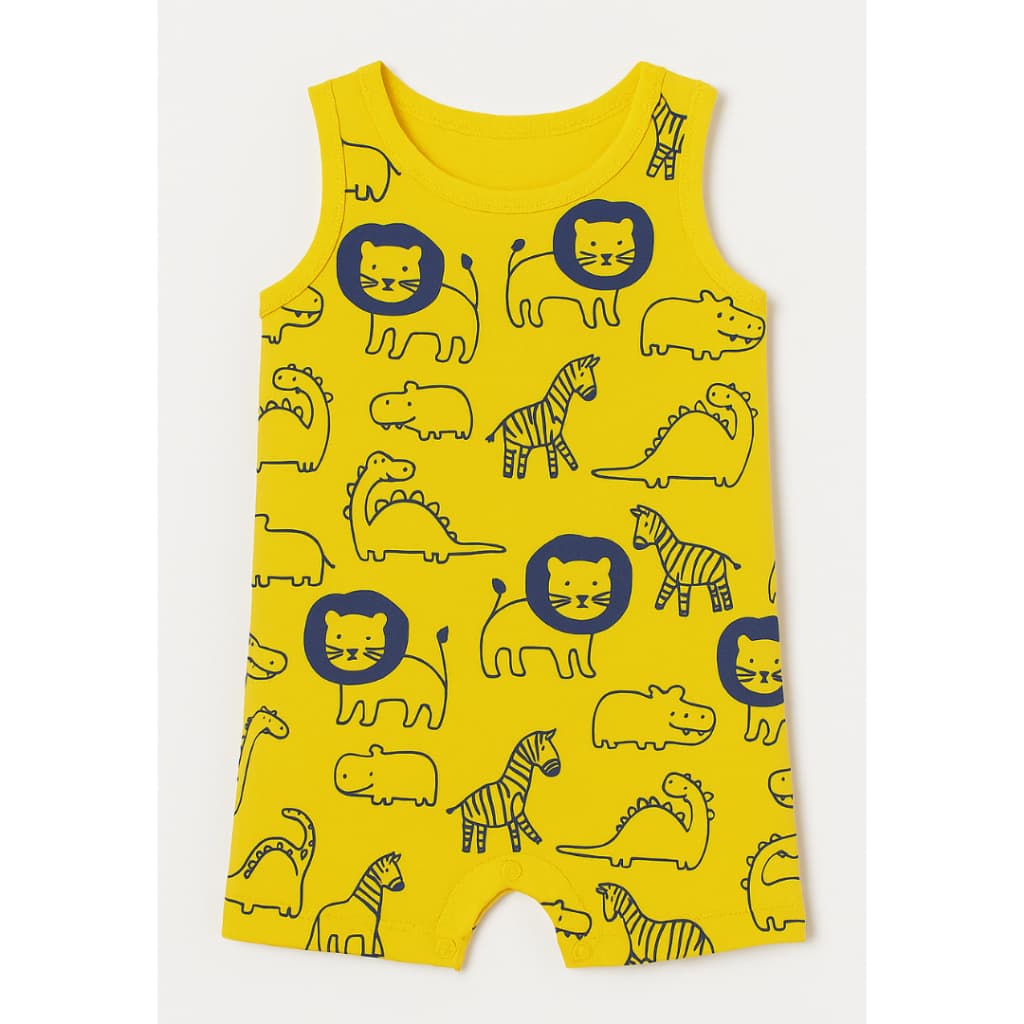 Macacão  Romper Banho de Sol Regata Algodão Masculino ou Feminino Roupa de Verão