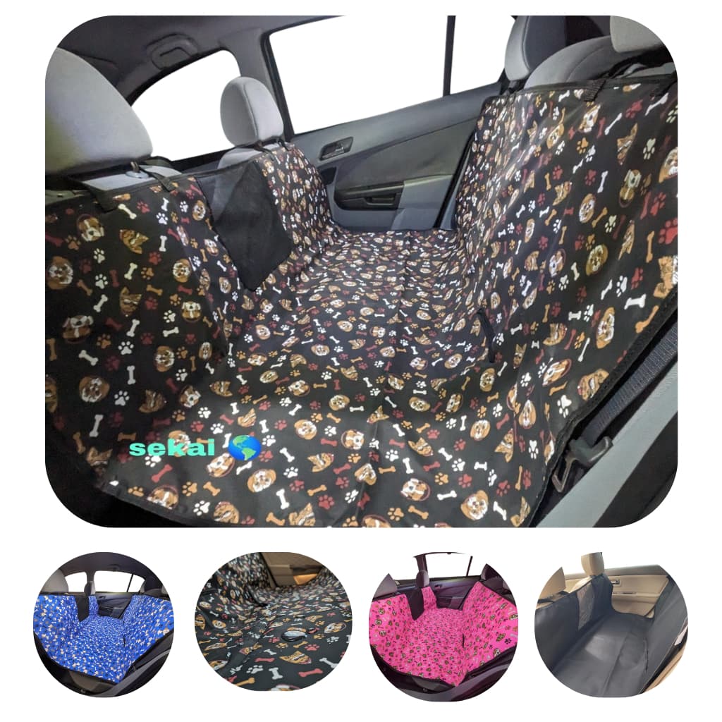Capa Protetora Banco Traseiro Impermeável Pet com Viseira e Cinto de Segurança Pet ENVIO IMEDIATO