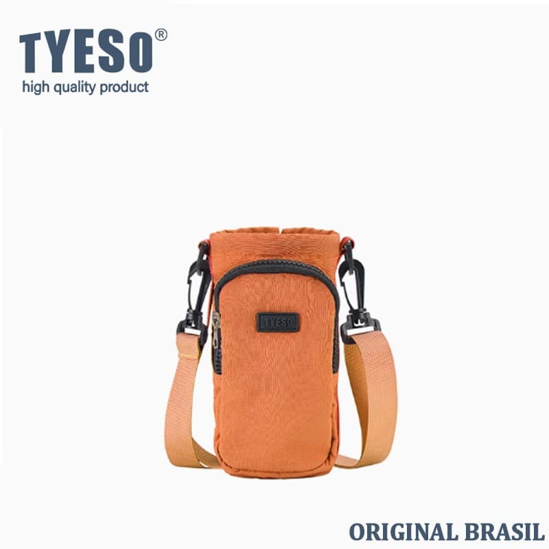 TYESO Bolsa Transversal para Garrafa de Água Três Tamanhos Com Bolso para Celular e Chaves  Alça Ajustável