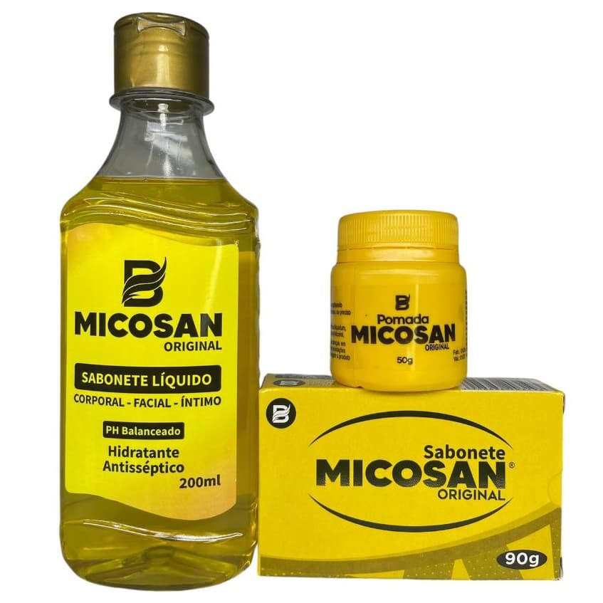Micosan Kit Clareador de Manchas Escuras na Pele Baruc Cosméticos 3 Un. Original Baruc Cosméticos
