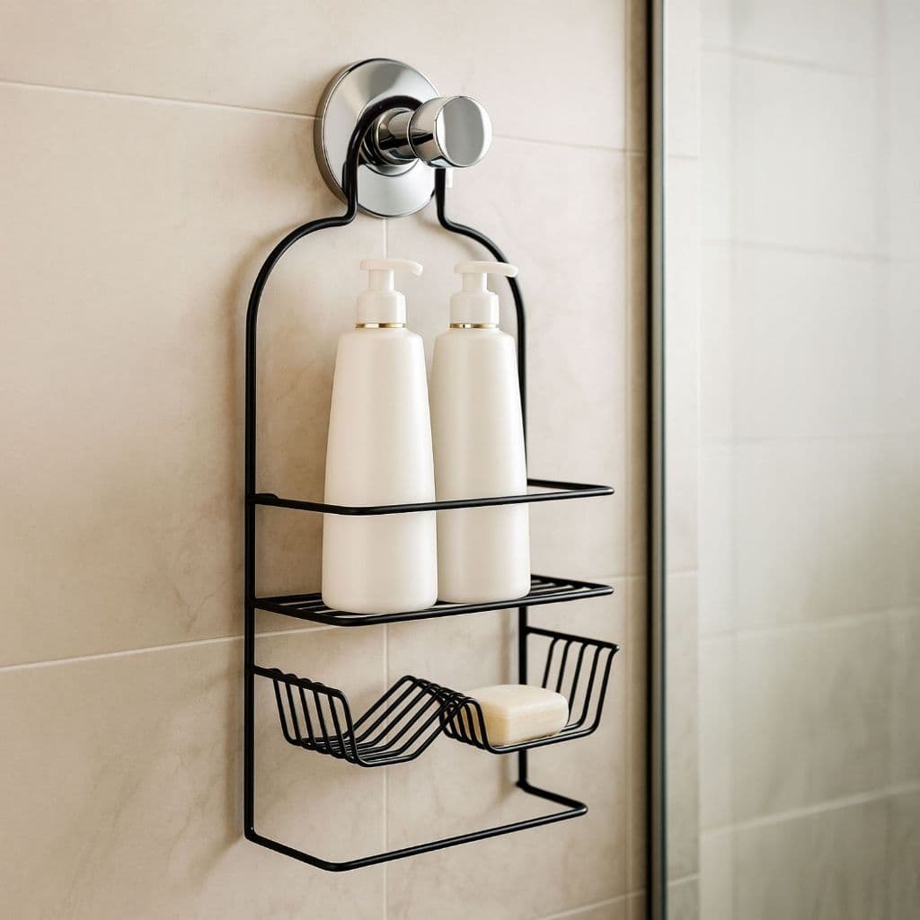 Porta Shampoo com Prateleiras e Saboneteira