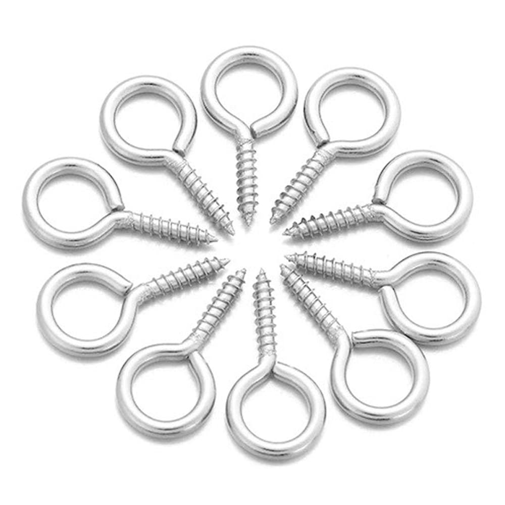 50-500 Pcs Mini Pitão Rosqueável Prata/dourado 4x8mm / 5x10mm Artesanato