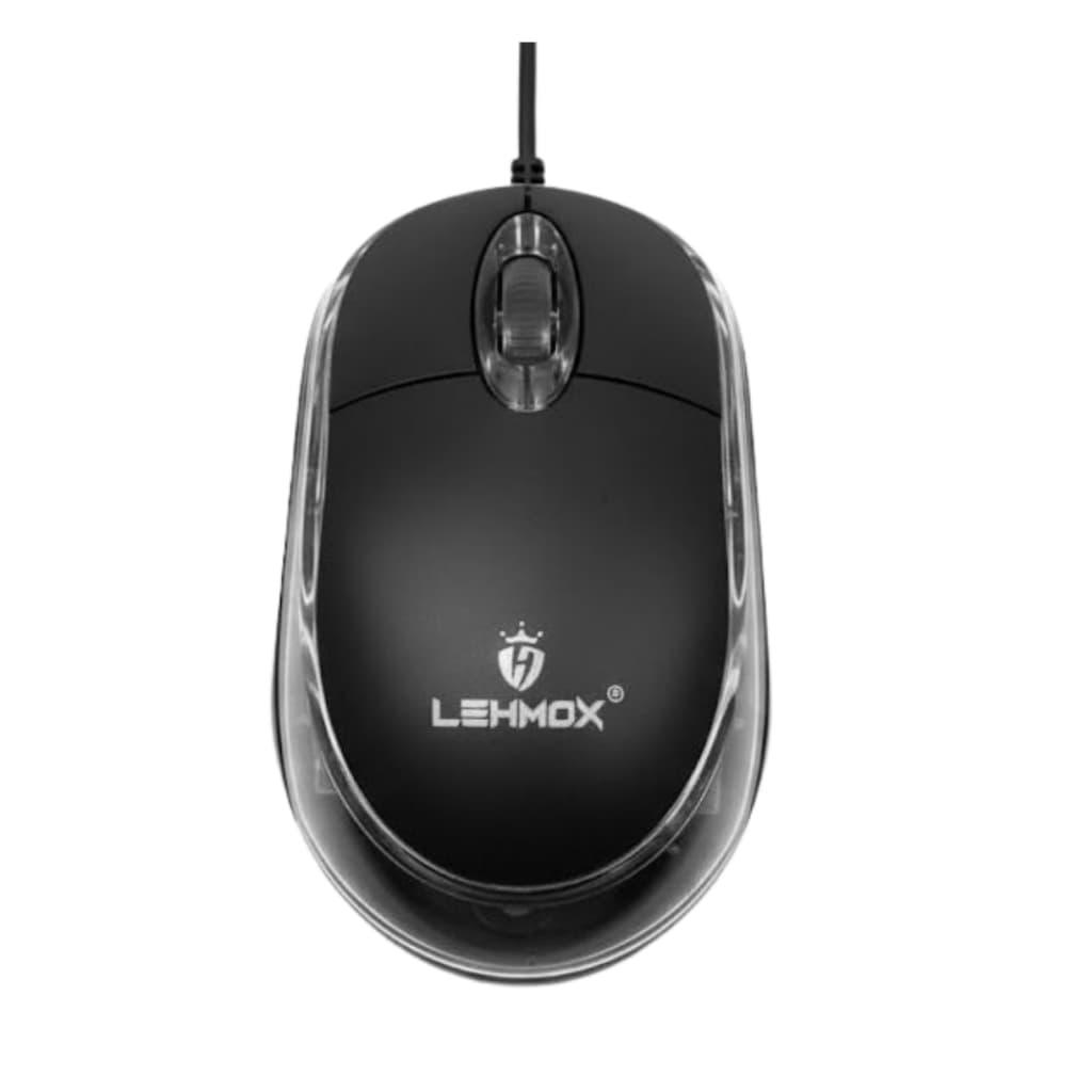 Mouse para Notebook Usb Com Fio Ergonômico Portátil Preto Para Computador Pc