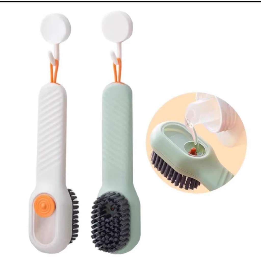 KIit 2 Escovas Limpa Sapato Com Dispenser Reservatório