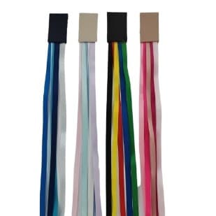 Marcador de Páginas com Fitas de Cetim Coloridas – Ideal para Bíblia e Livros