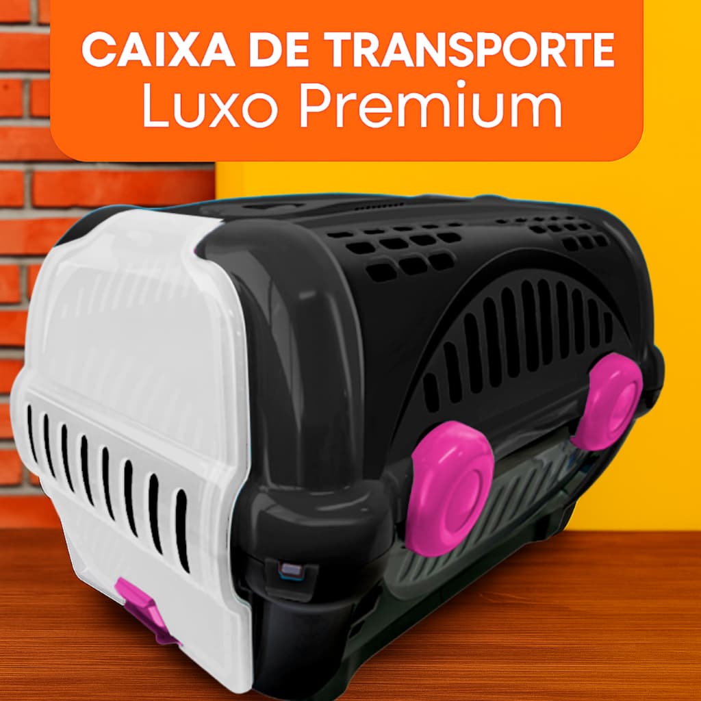 caixa de transporte Luxo Furacão Pet N2 e N3 para cachorro Gato pássaros resistente desmontável pet