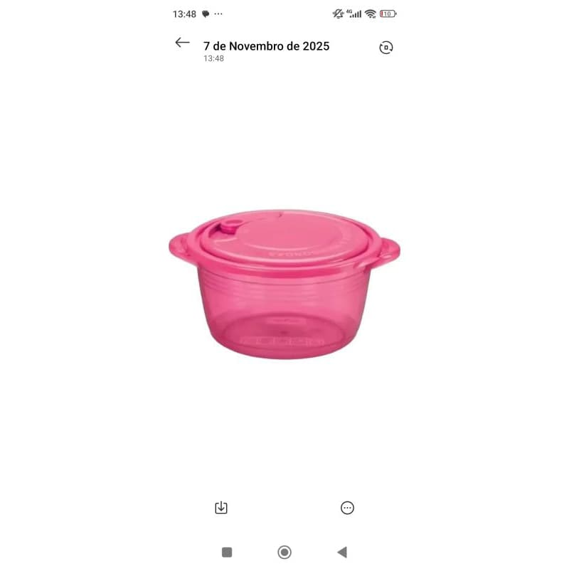 panela mini-microondas 600ml-ideal para marmita