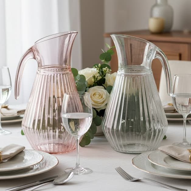 JARRA PARA SUCOS CHÁS ÁGUA CANELADA AXÉ 2 LITROS COM TAMPA CORES