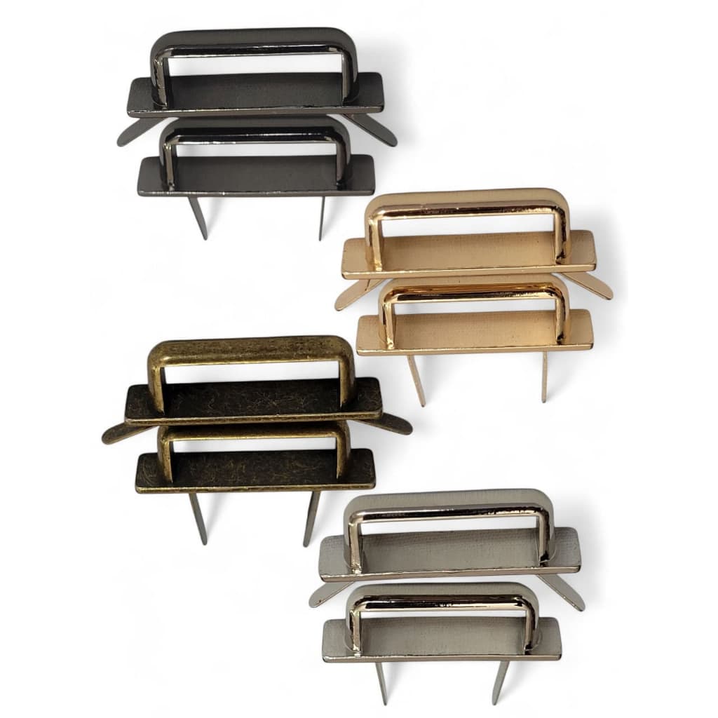 Porta Alças Metálico Retangular para Bolsas – Cores Variadas