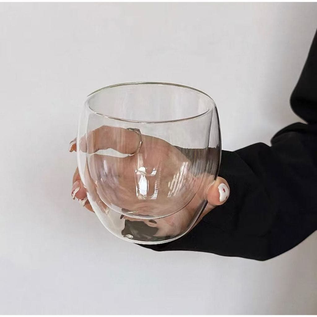 Xícara de Vidro Duplo 80ml 150ml 250 ml  Para Café Chá Drink Com / Sem Alça
