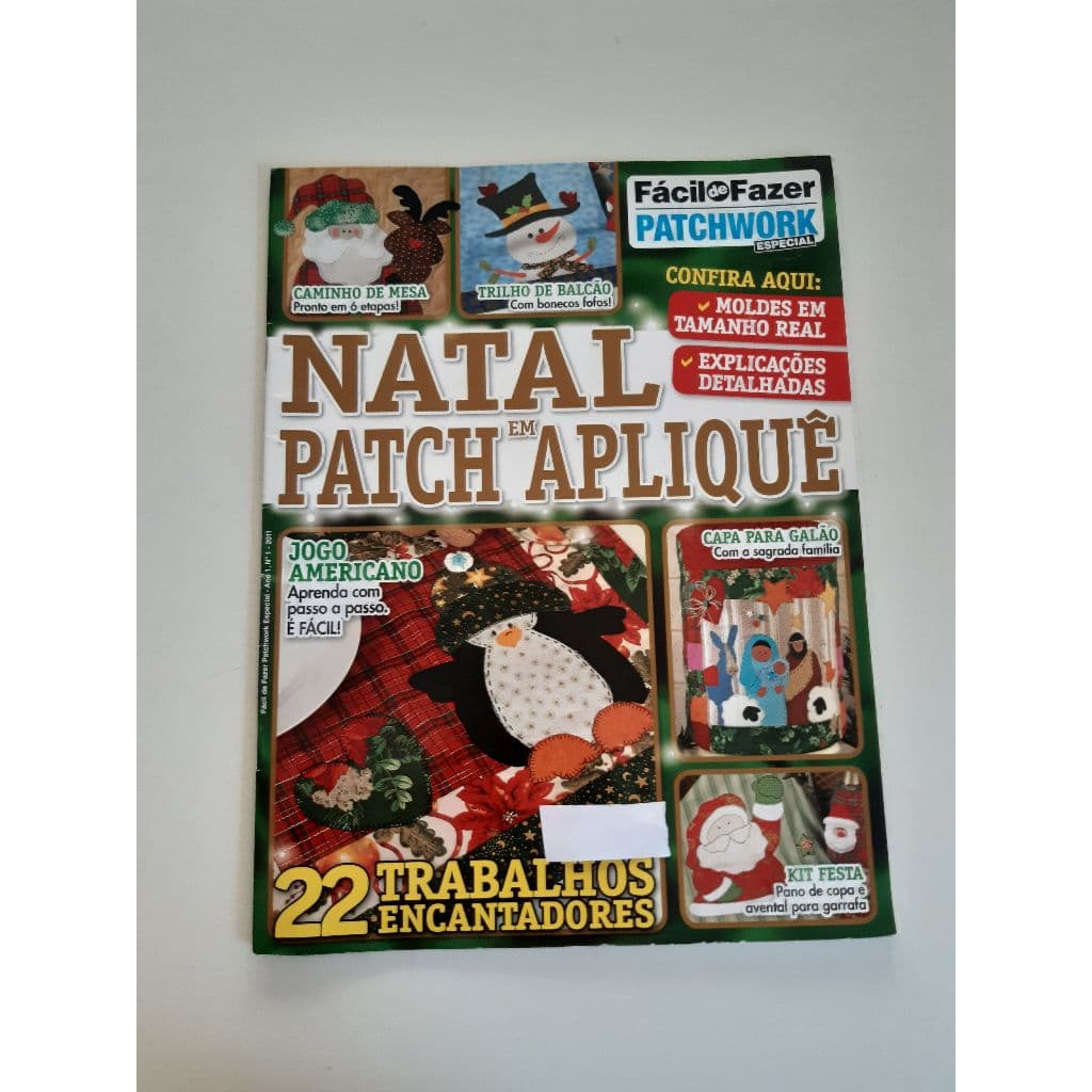 Revista Fácil De Fazer Patchowork Natal Patchapliquê Ad109 (Usado)