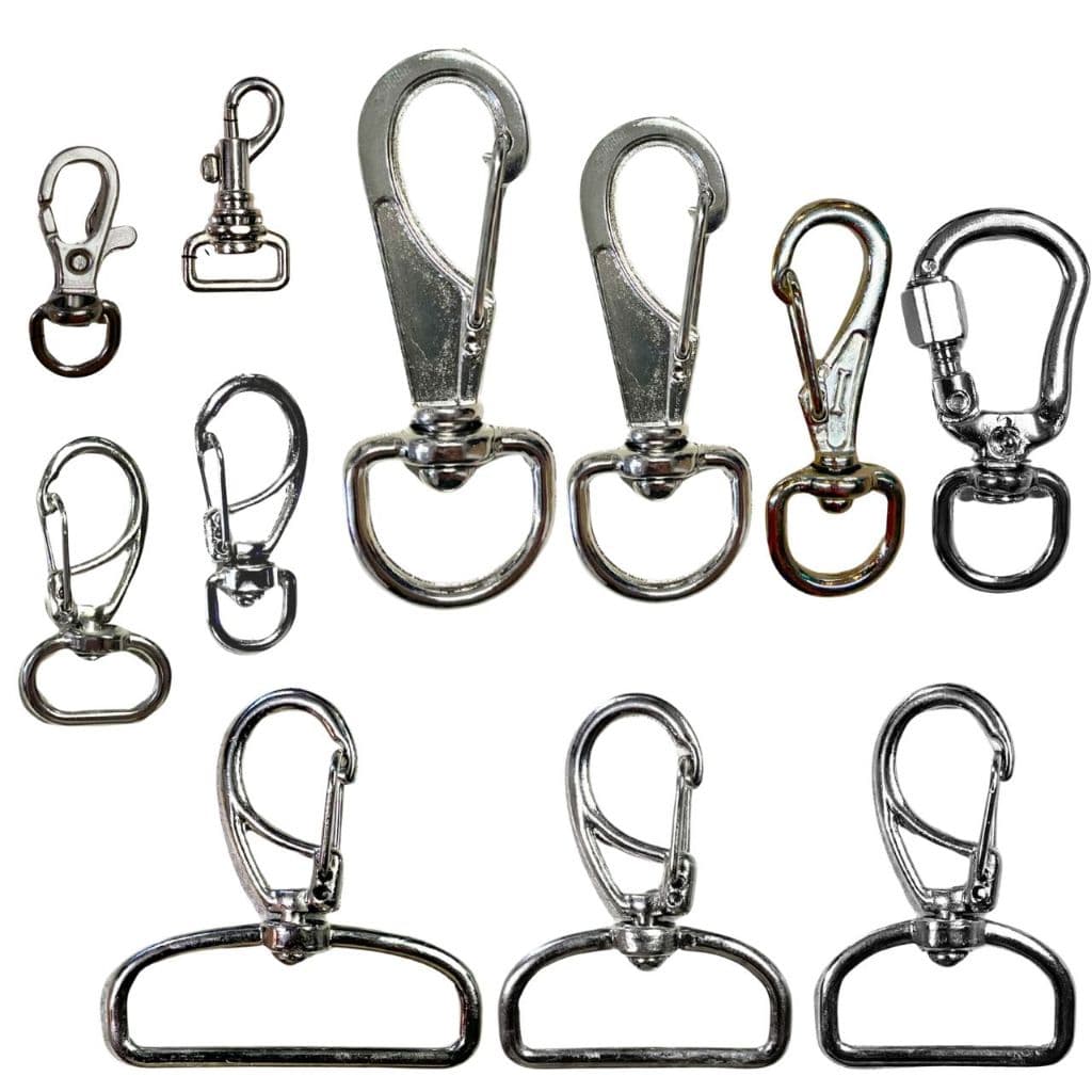 Monte seu Kit de Mosquetão - Escolha e Personalize Como Preferir! Ideal para mochilas, bolsas, chaveiros, artesanatos