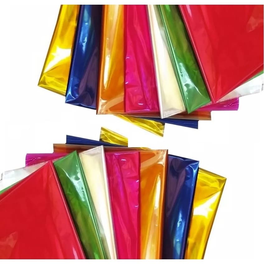Papel Celofane (bopp) - Colorido C/10 Fls - 80 Cm X 80 Cm
