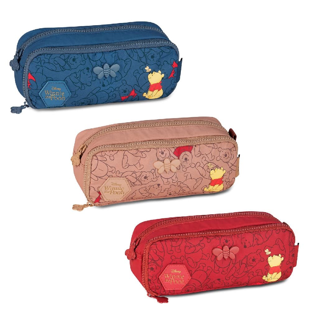 Estojo Simples Ursinho Pooh Juvenil Escolar - Clio