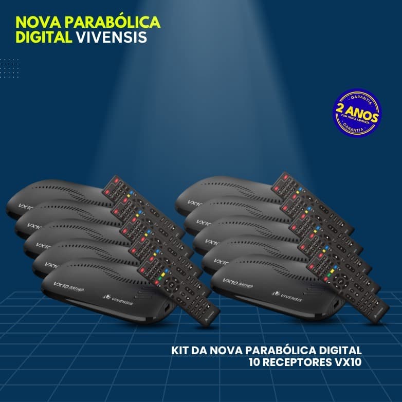 KIT COM 10 RECEPTORES VX10 VIVENSIS PROMOCAO