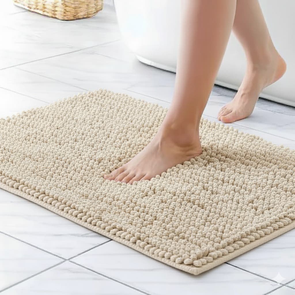 Tapete Dedinho Bolinha Toalha para Banheiro Confortável