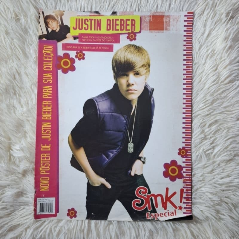 Revista poster Justin Bieber Smk! Especial - raro