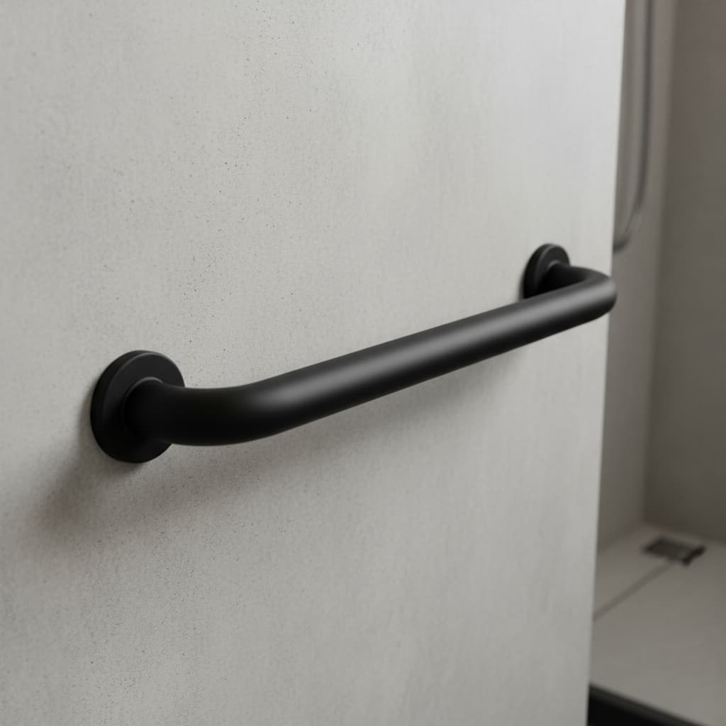 Barra de Apoio Banheiro Alça Corrimão Alumínio Reforçado Alta Qualidade Idoso 20cm a 1mt