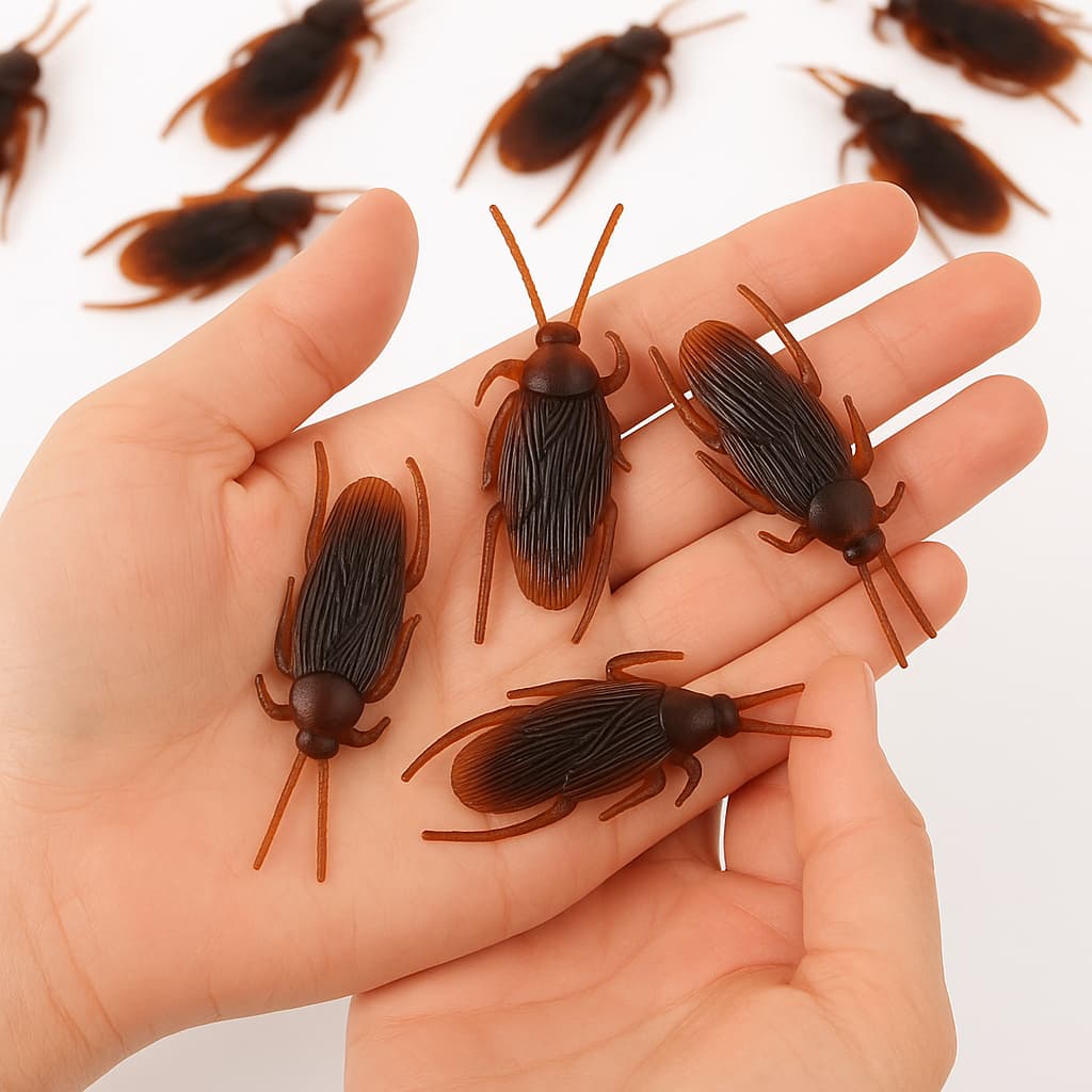 Kit 1/2/3 Barata Falsa Realista A Pegadinha Perfeita para Halloween e Surpresas Festas Presente