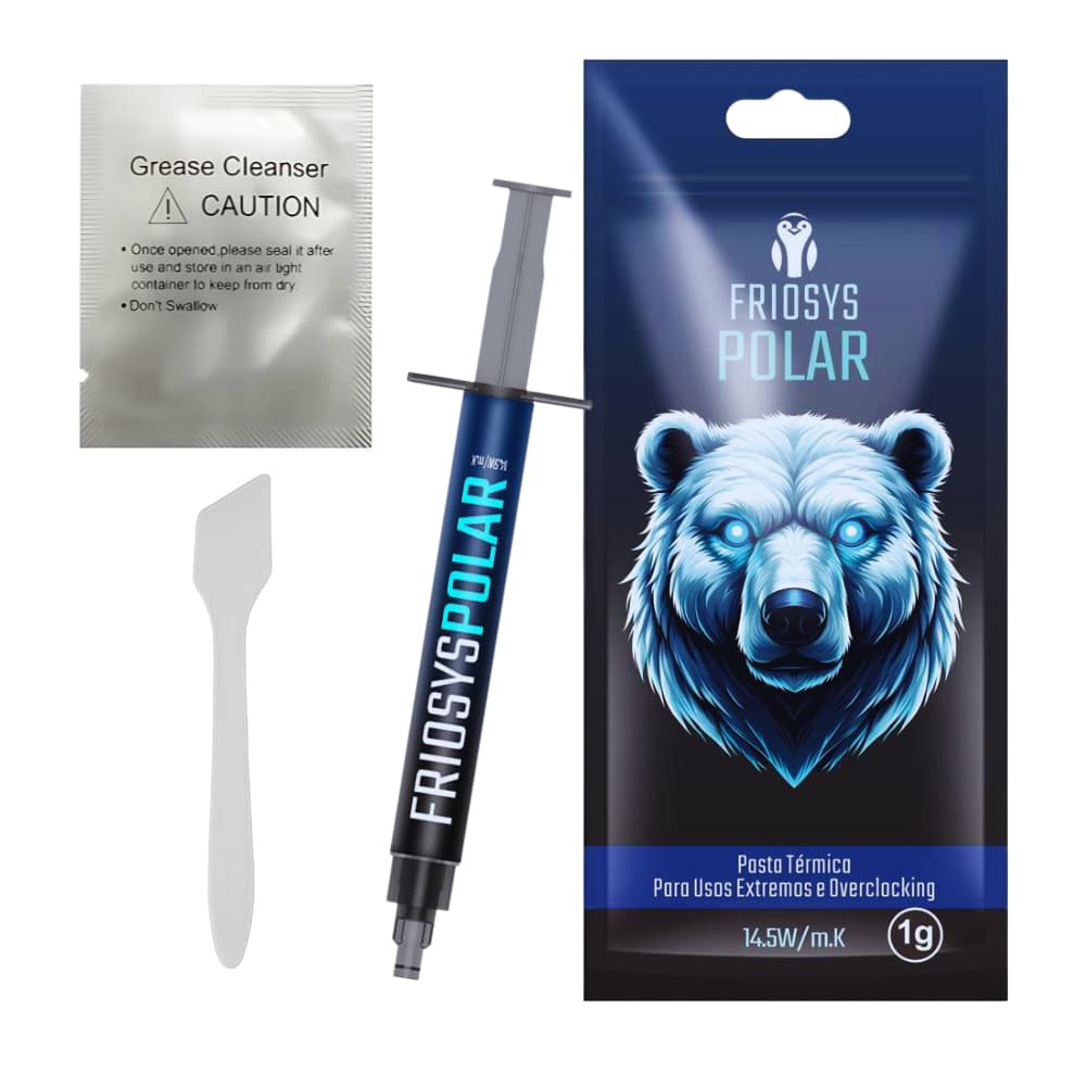 Pasta Térmica Friosys Polar 1g Overclock e Usos Extremos