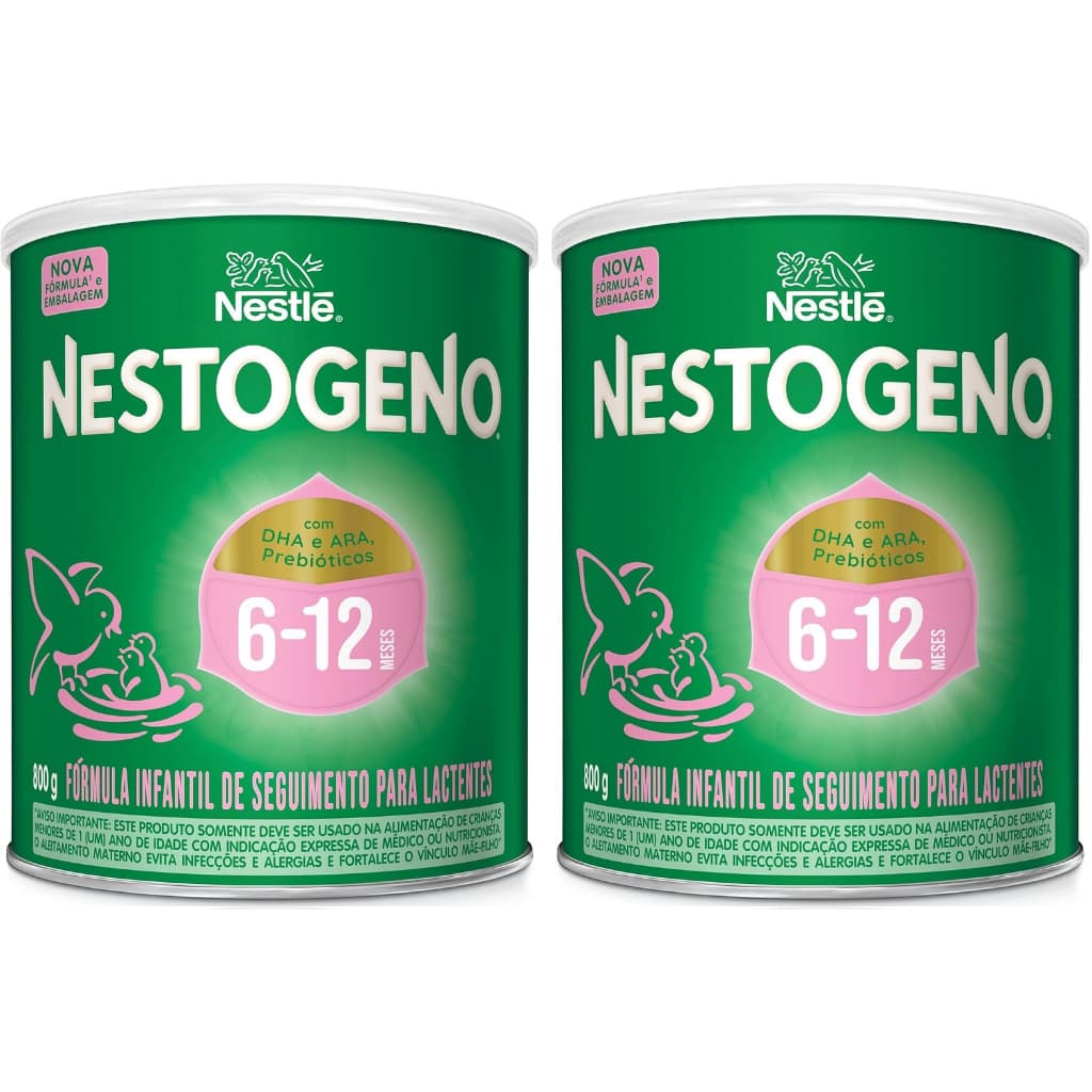 Kit 2 Latas Nestogeno Lata 800gr  6 a 12 Meses EQ.1
