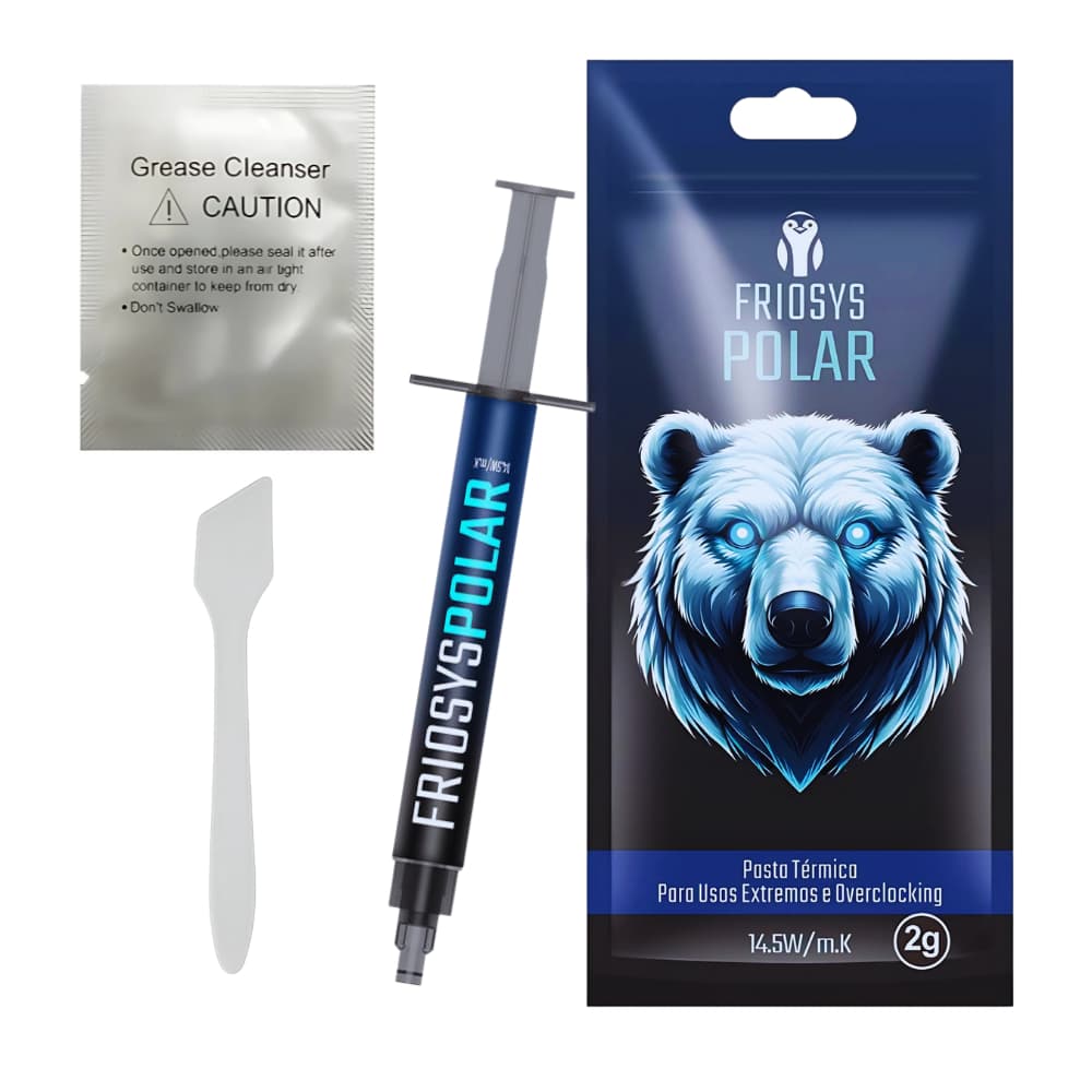 Pasta Térmica Friosys Polar 2g Overclock e Usos Extremos