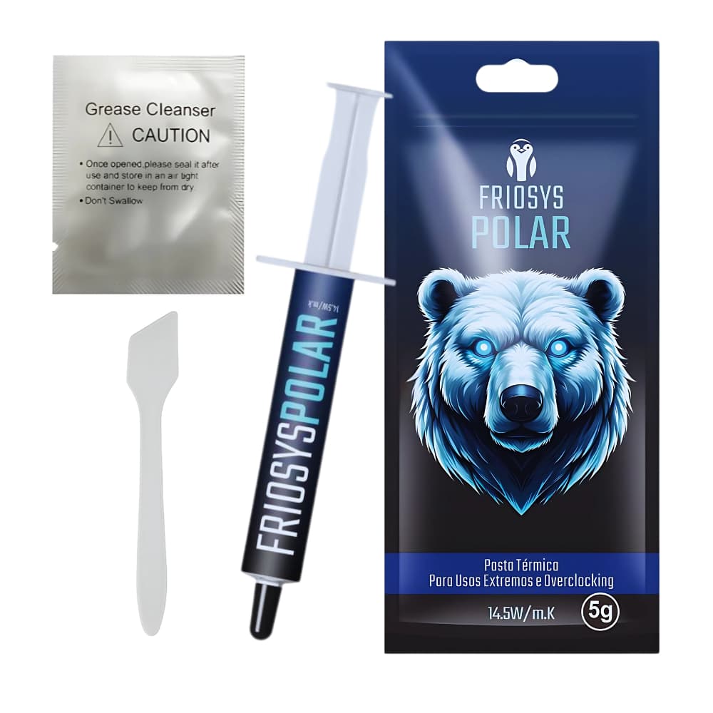 Pasta Térmica Friosys Polar 5g Overclock e Usos Extremos