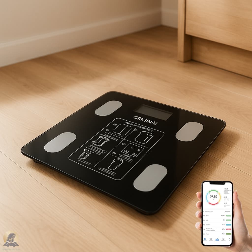 Balança Corporal Bioimpedância Profissional Bluetooth até 180kg
