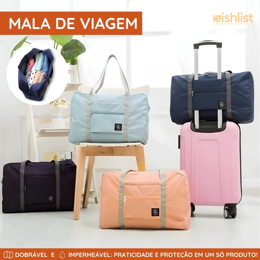 Mala De Viagem Dobrável Impermeável Grande