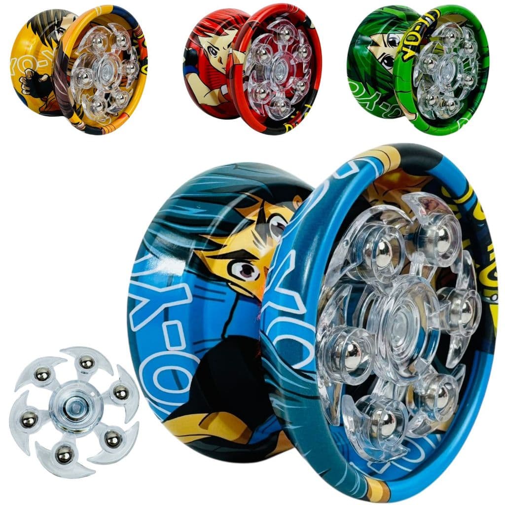 Ioiô De Metal Profissional Yo-Yo Com Rolamento Para Manobras E Truques