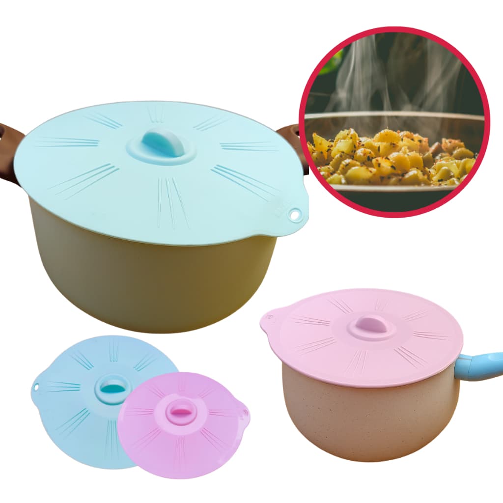 Tampa de Silicone Multiuso Mundiart Para Panela, Pote e Marinex