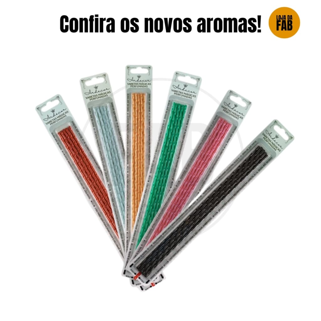 Kit Novos Aromas Vareta Mágica Perfumada Ardecor (2 embalagens com 5und cada)