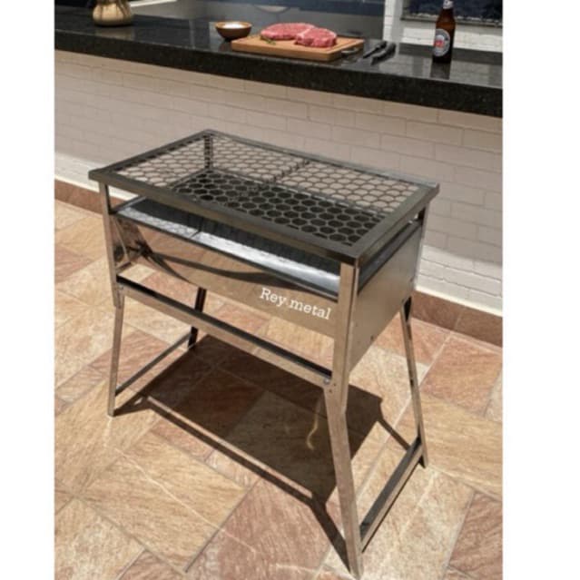 churrasqueira inox portátil