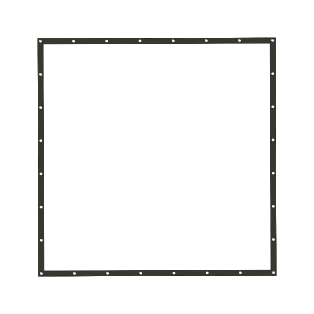 Telão De Lona Branca Fosca Para Projeção Datashows Com Ilhos e Bordas Pretas