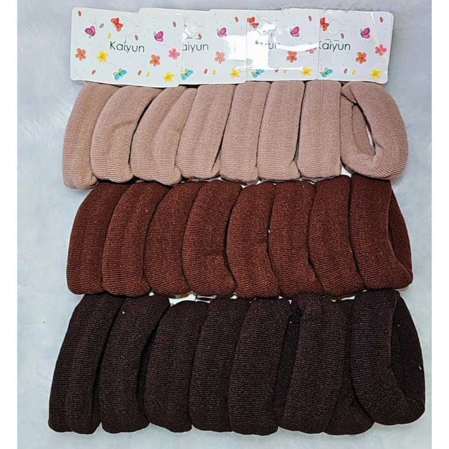 kit com 24 elásticos  de meia  grossas para cabelo de alta qualidade