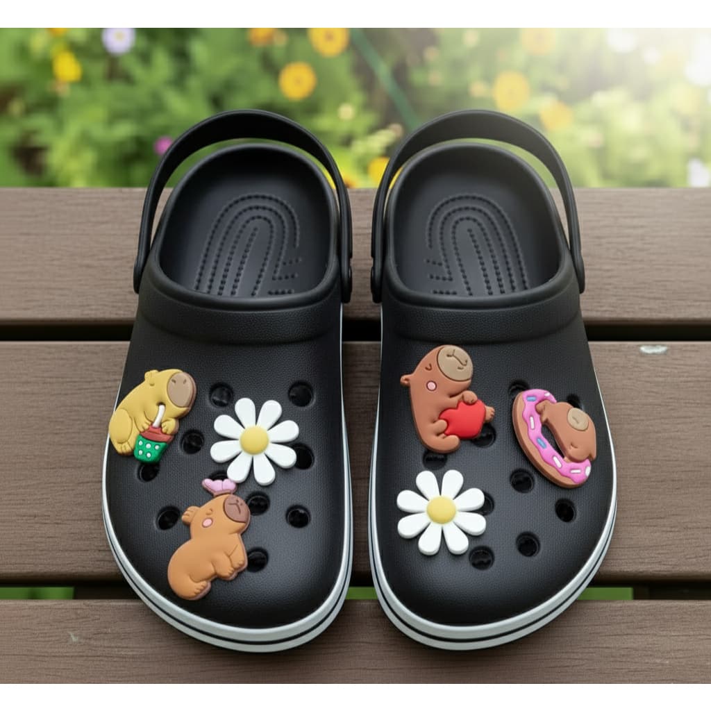 Sandalia Babuche Fachetado Capivara Adulto e Infantil Leve Confortável  6 Bottons Grátis nota fiscal