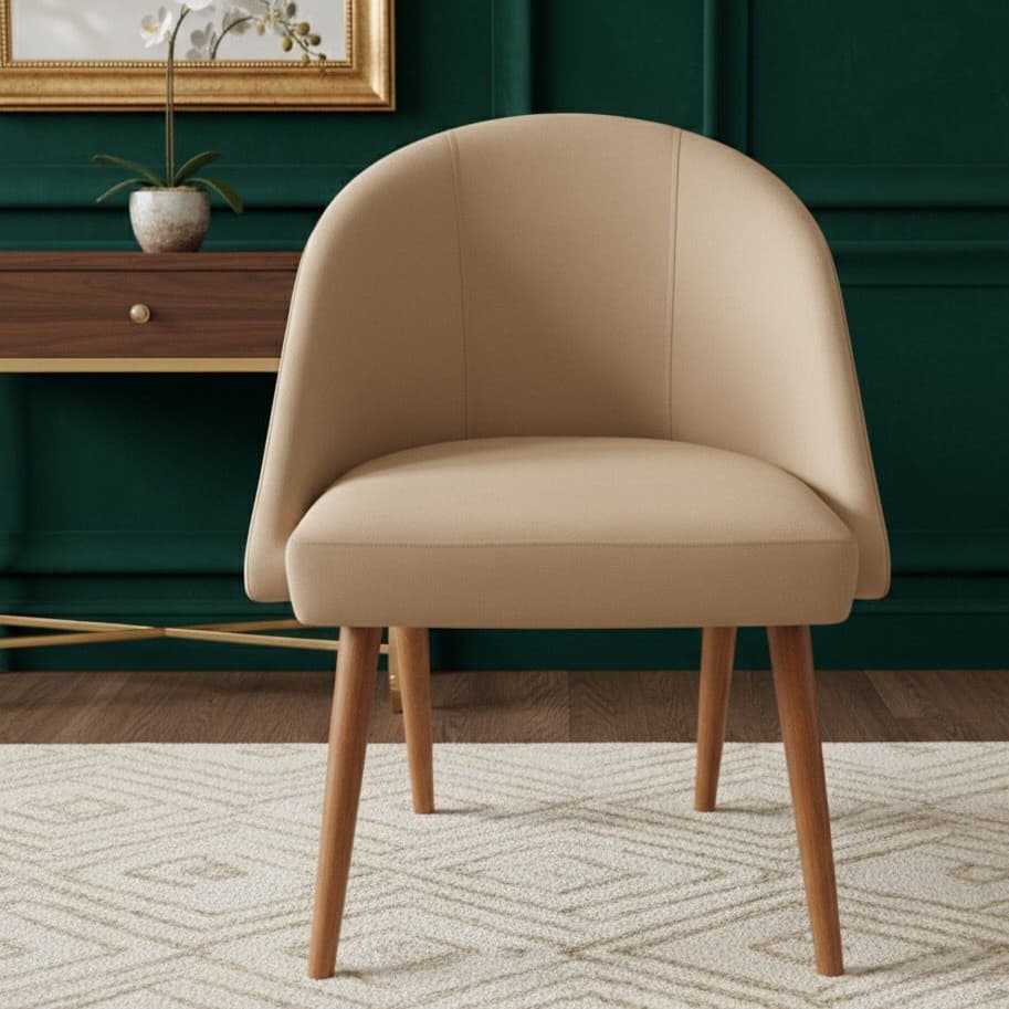 01 Cadeira Lua Veludo Decorativa Luxo Poltrona Lua Sala de Estar AMBIENTE FAMILIARES