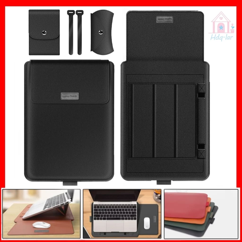 Case Capa Notebook Macbook Em Couro 4 Em 1, 13-16.1 Pol