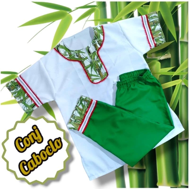 Conjunto Caboclo Umbanda Bambuzal masculino