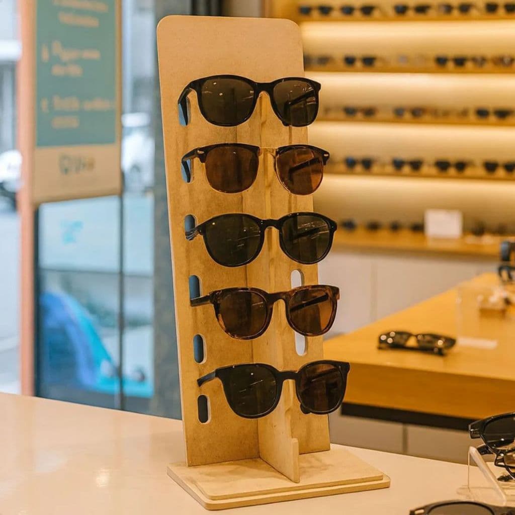 Expositor Vitrine Ótica Para 6 Óculos