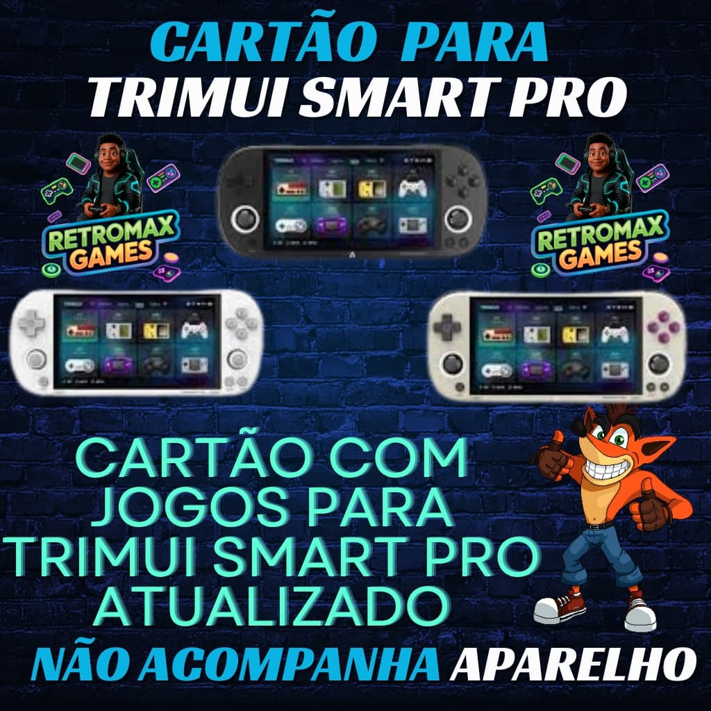 Cartão Com Jogos para TRIMUI SMART PRO (Só Plugar)