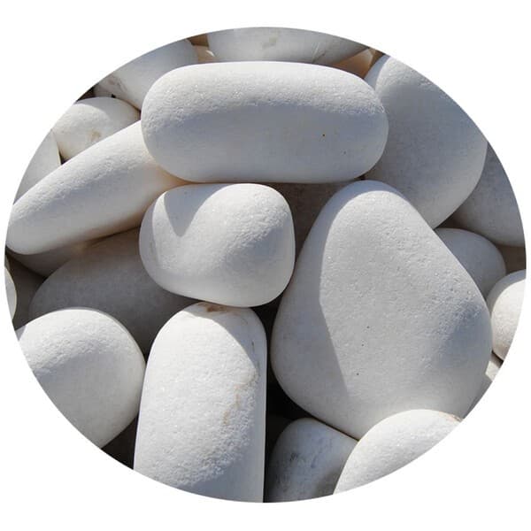 Pedra Seixo Branco de Jardim Dolomita 2 kg Preço de Fábrica Ideal para Decoração de Vasos e Jardins