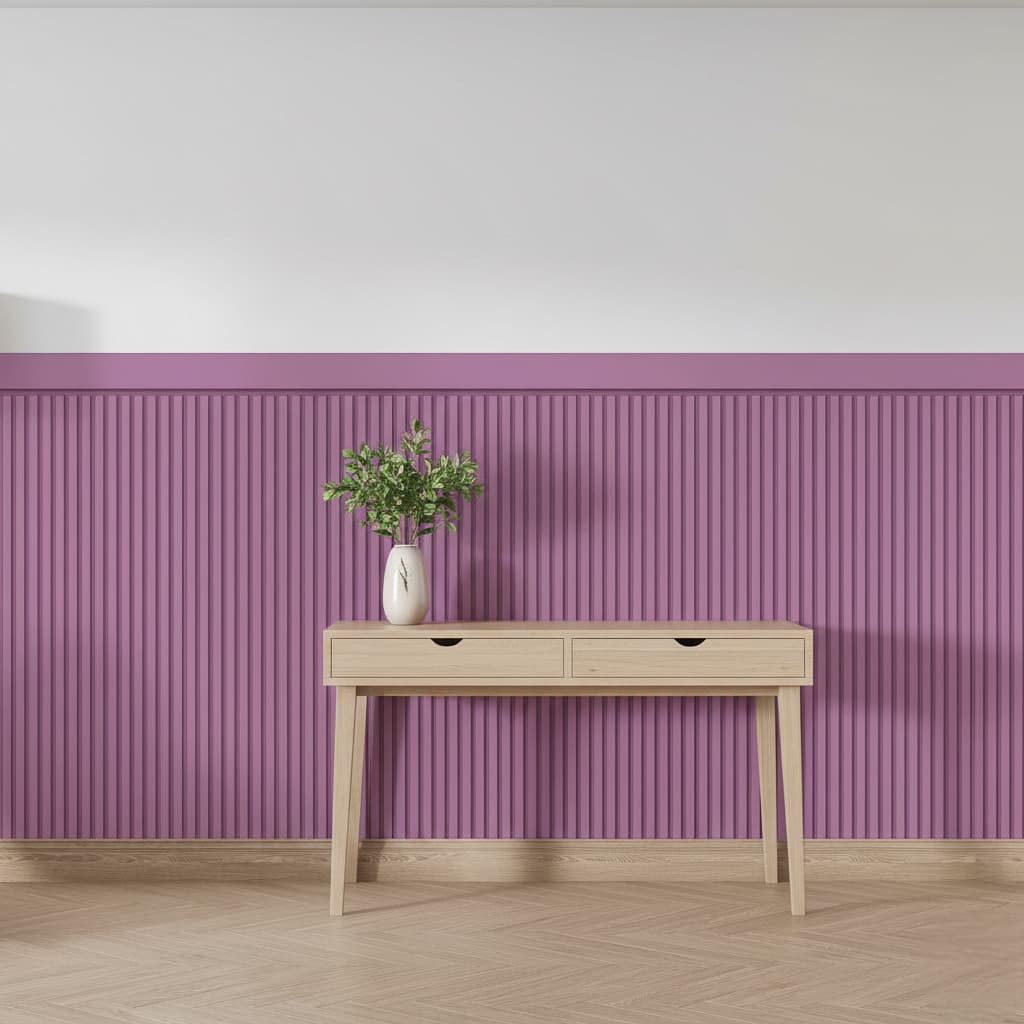 Papel De Parede Premiun Ripado Adesivo Cabeceira Com Faixa Meia Parede Luxo Quarto Casa