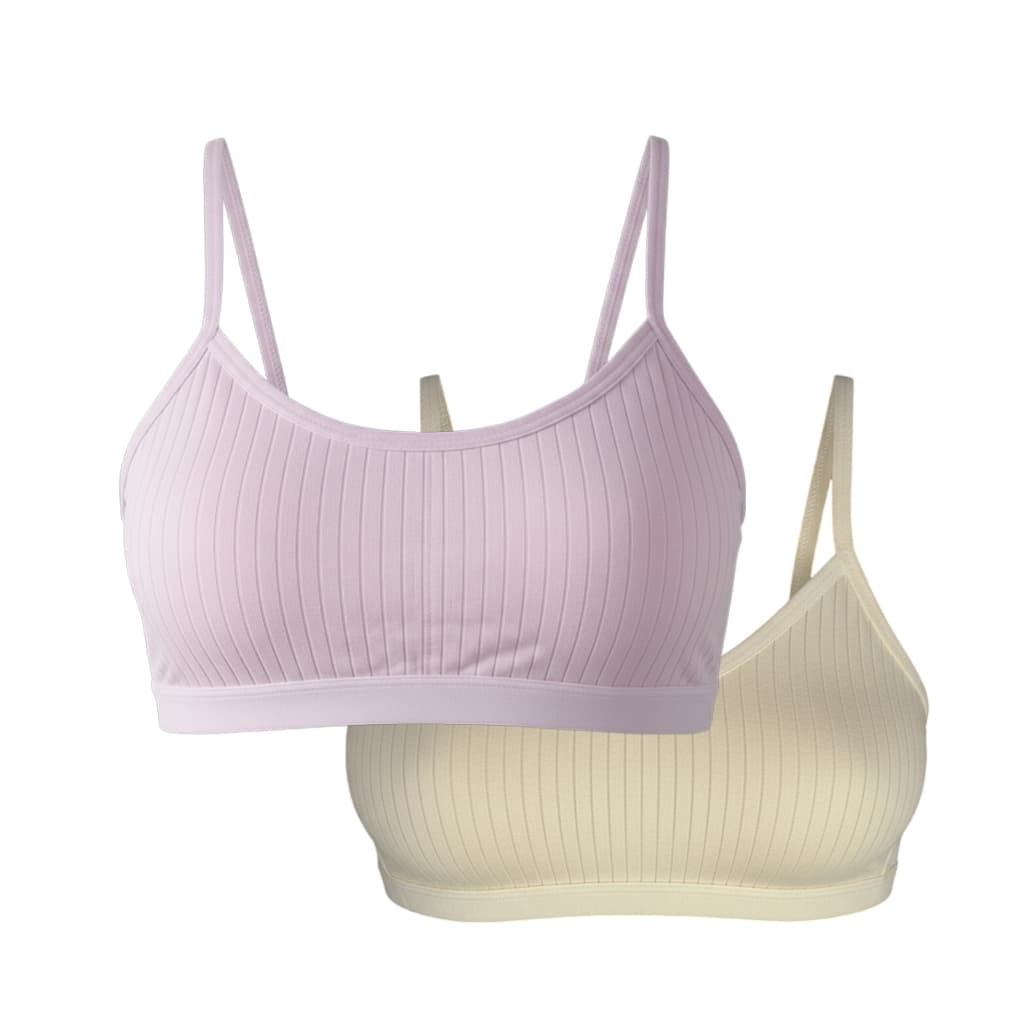 KIT 2 TOP Menina Moça Bojo Removível Conforto Alça Regata