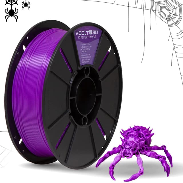 Filamento Roxo Pla Sólido Premium Impressão Voolt 3d